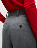 Flannel Wide Leg Trousers