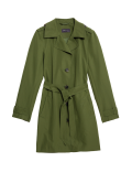 Belted Single Breasted Trench Coat