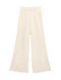 Jersey Wide Leg Trousers with Stretch