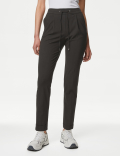 Drawstring Tapered Ankle Grazer Trousers