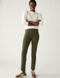 Jersey Slim Fit Ankle Grazer Trousers
