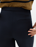 Jersey Straight Leg Trousers with Stretch