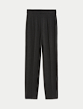 Jersey Straight Leg Trousers with Stretch