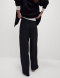 Drawstring Wide Leg Trousers