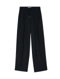 Drawstring Wide Leg Trousers