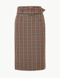 Gingham Pencil Skirt