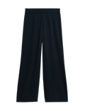 Jersey Wide Leg Trousers with Stretch