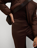 Jersey Wide Leg Trousers with Stretch