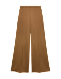 Jersey Wide Leg Trousers with Stretch