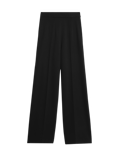 Jersey Wide Leg Trousers with Stretch
