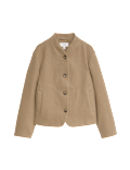 Collarless Short Jacket