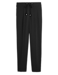 Drawstring Tapered Ankle Grazer Trousers