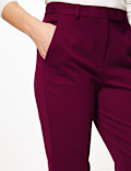 Jersey Slim Fit Ankle Grazer Trousers
