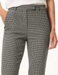Mia Slim Checked Ankle Grazer Trousers