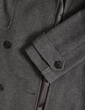 Belted Double Breasted Longline Trench Style Coat