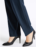 Embossed Straight Leg Trousers