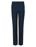 Embossed Straight Leg Trousers