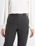 Embossed Straight Leg Trousers