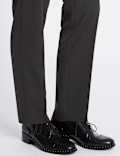 Embossed Straight Leg Trousers