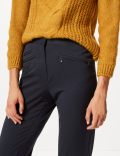 Zipped Pocket Straight Leg Trousers