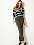 Zipped Pocket Straight Leg Trousers