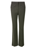 Zipped Pocket Straight Leg Trousers