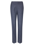 Textured Straight Leg Trousers