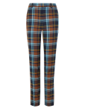 Mia Checked Slim Ankle Grazer Trousers