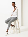 Checked Ankle Grazer Treggings