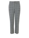 Evie Checked Straight 7/8th Trousers