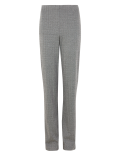 Jersey Herringbone Straight Leg Trouser