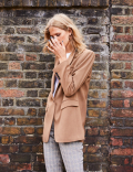 Mia Zip Checked Slim Ankle Grazer Trousers
