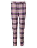 Mia Slim Checked Ankle Grazer Trousers