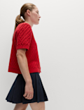 Pinstripe Pleated Mini Skirt