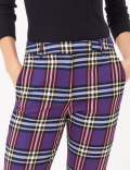 Mia Checked Slim Ankle Grazer Trousers