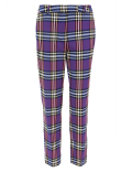Mia Checked Slim Ankle Grazer Trousers