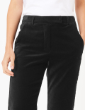 Mia Velvet Slim Ankle Grazer Trousers
