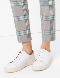 Mia Checked Slim Ankle Grazer Trousers