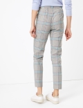 Mia Checked Slim Ankle Grazer Trousers