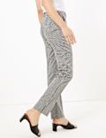 Mia Slim Checked Ankle Grazer Trousers