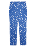 Mia Slim Cotton Polka Dot 7/8 Trouser