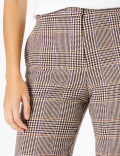 Evie Checked Straight Leg 7/8th Trousers