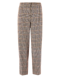 Evie Checked Straight Leg 7/8th Trousers