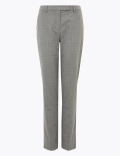 Pin Dot Slim Fit Ankle Grazer Trousers