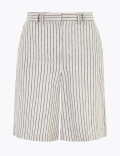 Tailored Striped Shorts