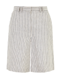 Tailored Striped Shorts