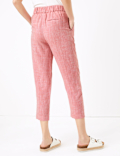 Linen Rich Tapered 7/8 Trousers