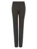 Jersey Dogtooth Straight Leg Trousers