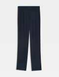 Jersey Slim Leg Ankle Grazer Trousers