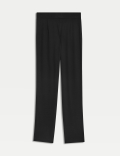 Jersey Slim Leg Ankle Grazer Trousers